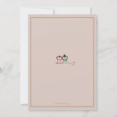 Owl Bride en Groom Sweet Bridal Shower Uitnodiging (Achterkant)