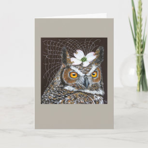 Owl Bride wenskaart Kaart