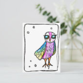 Owl Briefkaart (Staand voorkant)