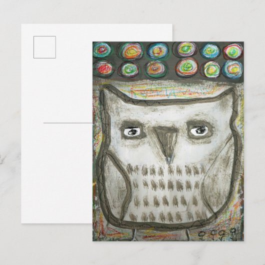 Owl Briefkaart (Voorkant / Achterkant)