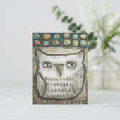 Owl Briefkaart (Staand voorkant)