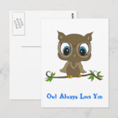 Owl Briefkaart (Voorkant / Achterkant)
