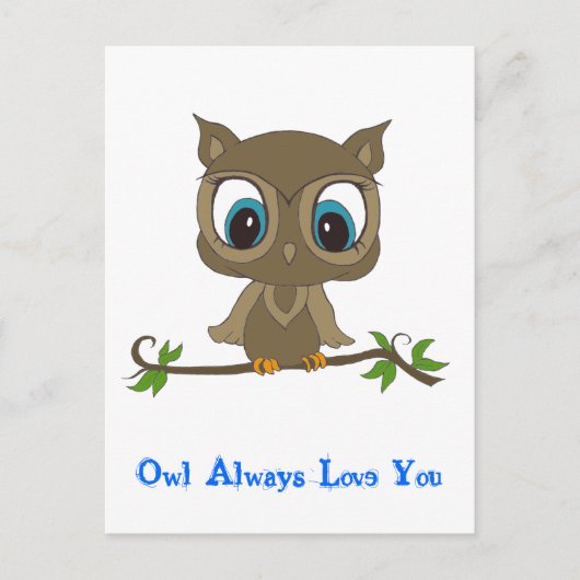Owl Briefkaart (Voorkant)