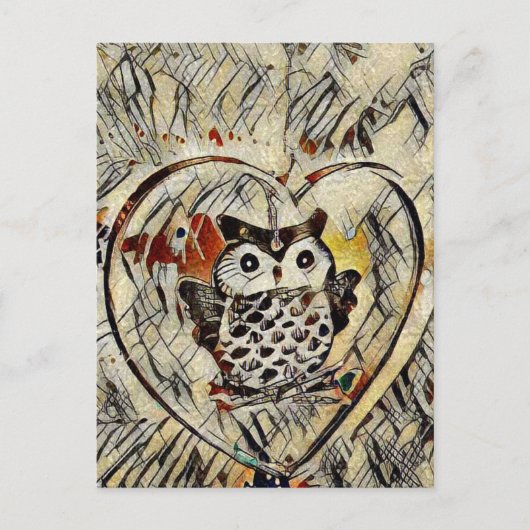 Owl Briefkaart (Voorkant)