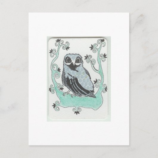 Owl briefkaart (Voorkant)