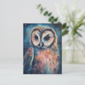 Owl Briefkaart (Staand voorkant)