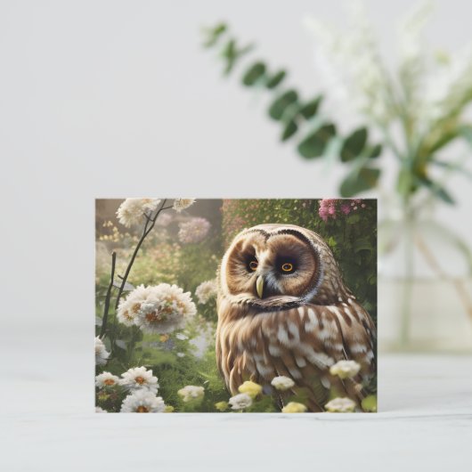 Owl Briefkaart (Staand voorkant)
