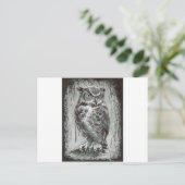 Owl Briefkaart (Staand voorkant)