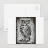 Owl Briefkaart (Voorkant / Achterkant)