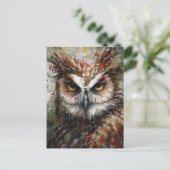 Owl Briefkaart (Staand voorkant)
