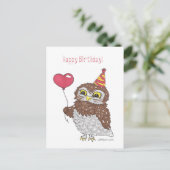 Owl Briefkaart (Staand voorkant)