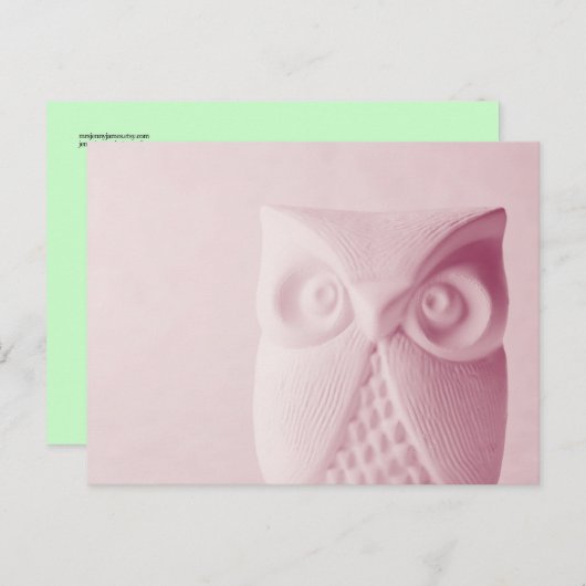 Owl Briefkaart (Voorkant / Achterkant)