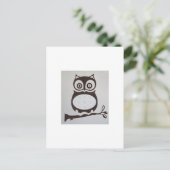 Owl briefkaart (Staand voorkant)