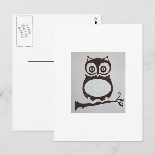 Owl briefkaart (Voorkant / Achterkant)