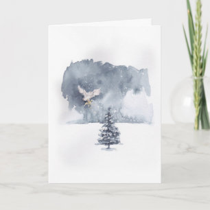 Owl Bringing Star Kaart