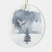 Owl Bringing Star Keramisch Ornament (Links)