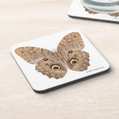 Owl Butterfly Bier Onderzetter (Linkerzijde)