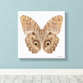 Owl Butterfly Canvas Afdruk (Insitu (Houten vloer))