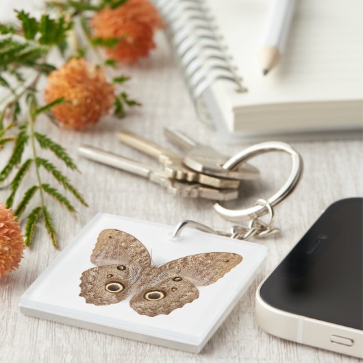 Owl Butterfly Sleutelhanger (Voorkant Rechts)