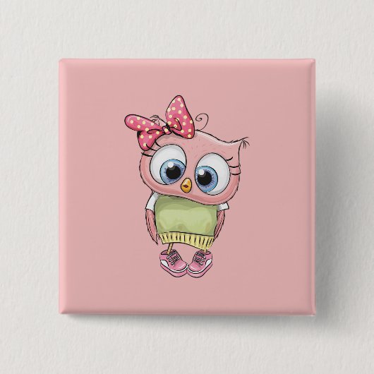 Owl Button (Voorkant)