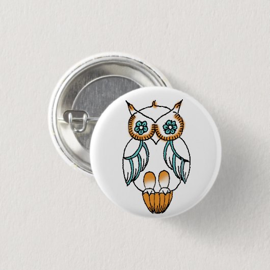 Owl Button (Voorkant /achterkant)