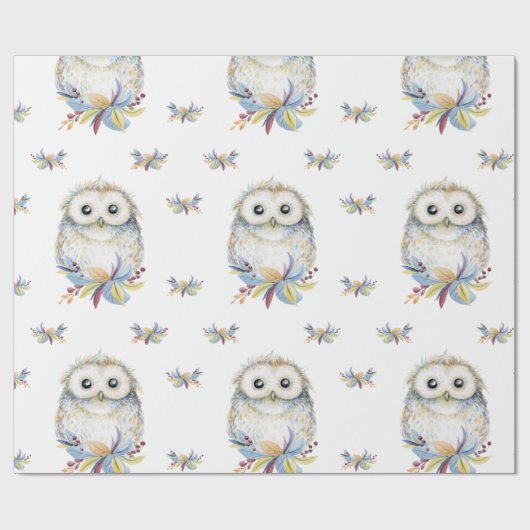Owl Cadeaupapier (Vlak)