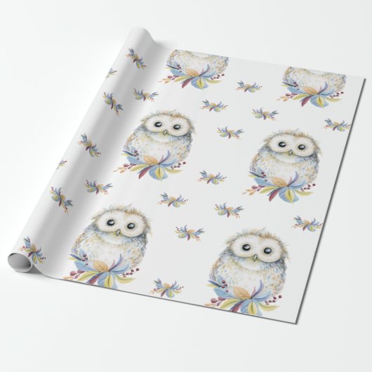 Owl Cadeaupapier (Uitgerold)