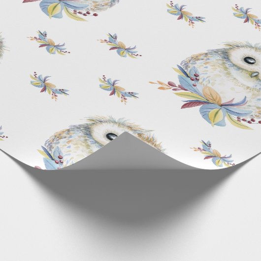 Owl Cadeaupapier (Hoek)