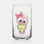 Owl Can Glass Blikvorm Glas (Achterkant)