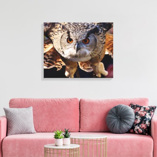 Owl Canvas Afdruk (Insitu (Woonkamer))