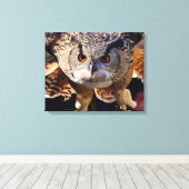 Owl Canvas Afdruk (Insitu (Houten vloer))