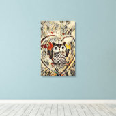 Owl Canvas Afdruk (Insitu (Houten vloer))