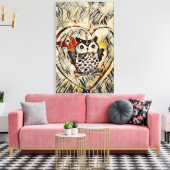 Owl Canvas Afdruk (Insitu (Woonkamer))
