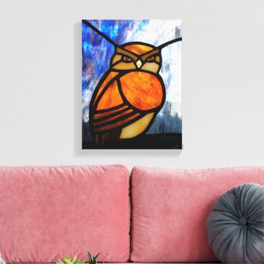 Owl Canvas Afdruk (Insitu (Woonkamer))