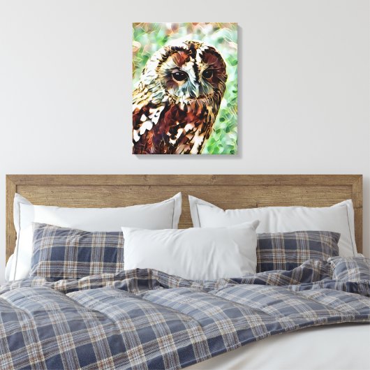 OWL CANVAS AFDRUK (Insitu (Slaapkamer))