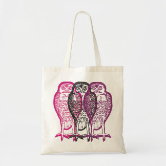 Owl Canvas tas