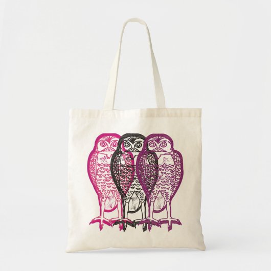 Owl Canvas tas (Voorkant)