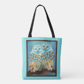 Owl Canvas tas (Achterkant)