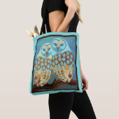 Owl Canvas tas (Dichtbij)