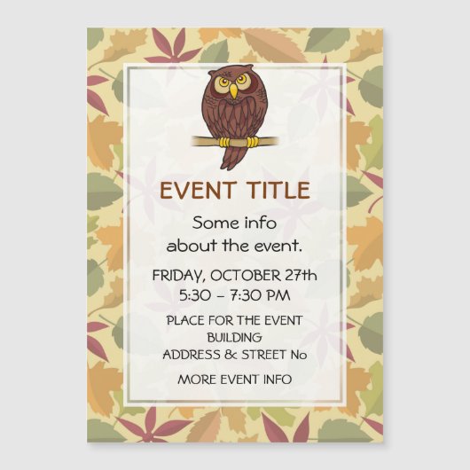 Owl Cartoon (Voorkant)