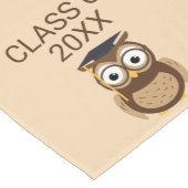 Owl Cartoon Afstuderen Table Runner Korte Tafelloper (Hoek)