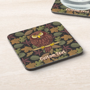 Owl Cartoon Beverage Coaster Bier Onderzetter