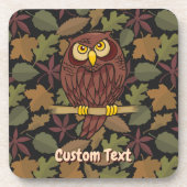 Owl Cartoon Beverage Coaster Bier Onderzetter (Voorkant)