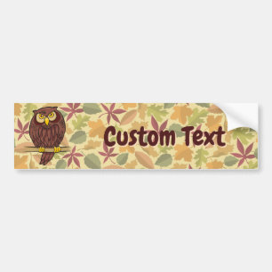 Owl Cartoon Bumpersticker