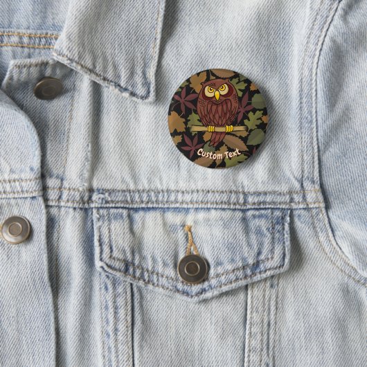Owl Cartoon Button (In situ)