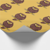 Owl Cartoon Cadeaupapier (Hoek)