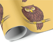 Owl Cartoon Cadeaupapier (Rol Hoek)