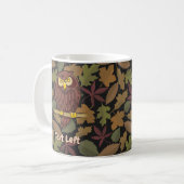 Owl Cartoon Coffee Mok (Voorkant links)