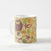 Owl Cartoon Coffee Mok (Voorkant links)