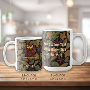 Owl Cartoon Coffee Mok